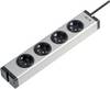 Hálózati elosztó, 4 részes, alu, Ehmann 0600x00042031