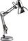 Állítható karú ezüst íróasztali lámpa, amely modern és funkcionális megjelenésű. Tökéletes munkahelyi világításhoz.