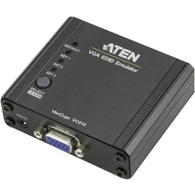 VGA közösítő adapter, 1x VGA aljzat - 1x VGA aljzat, fekete, ATEN
