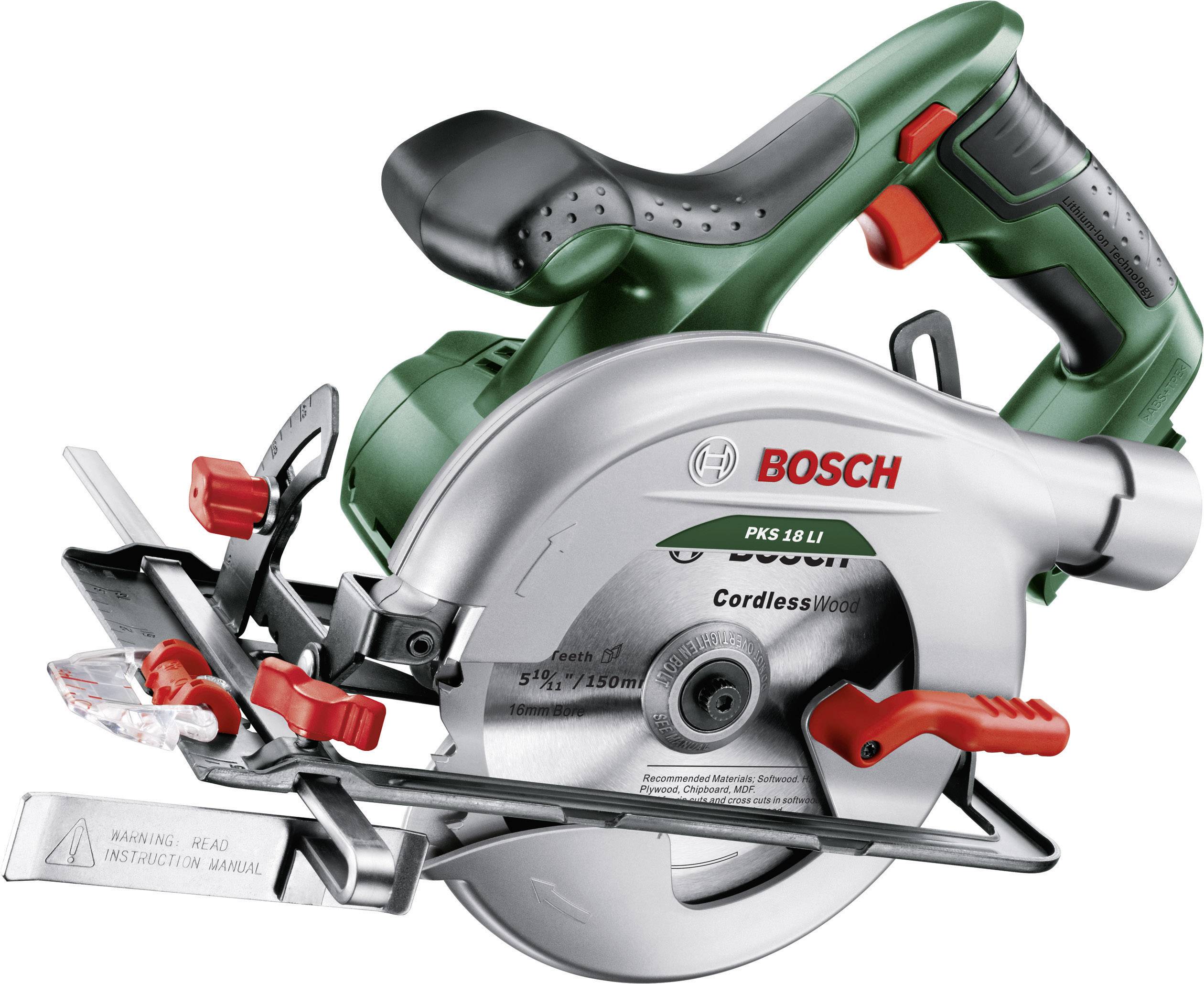 Bosch Home and Garden PKS 18 LI (Baretool) Akkus kézi körfűrész Vágási mélység max. (90°) 48 mm B osztályos áru (sérült/-1