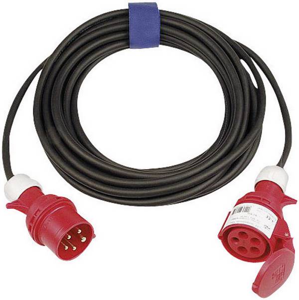 SIROX 366.525 Áram Hosszabbítókábel  32 A Fekete 25 m H07RN-F 5G 6 mm² Fázisváltóval