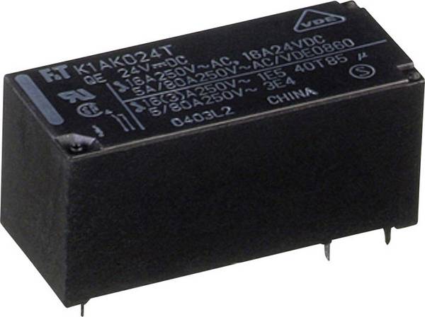 Nyák relé 24 V/DC 16 A 1 záró Fujitsu FTR-K1AK024T 1 db