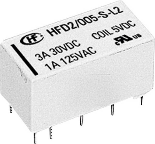 Hongfa HFD2/012-S-D Nyák relé 12 V/DC 2 A 2 váltó 1 db