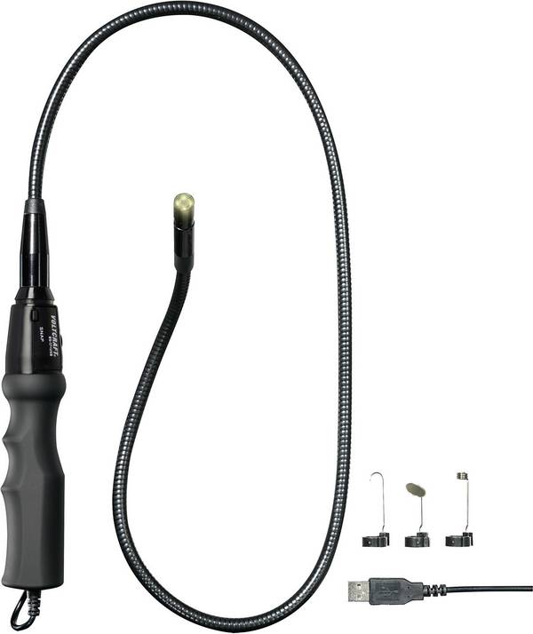 USB-s endoszkópkamera, szonda Ø 8 mm 93 cm, VOLTCRAFT BS-17+