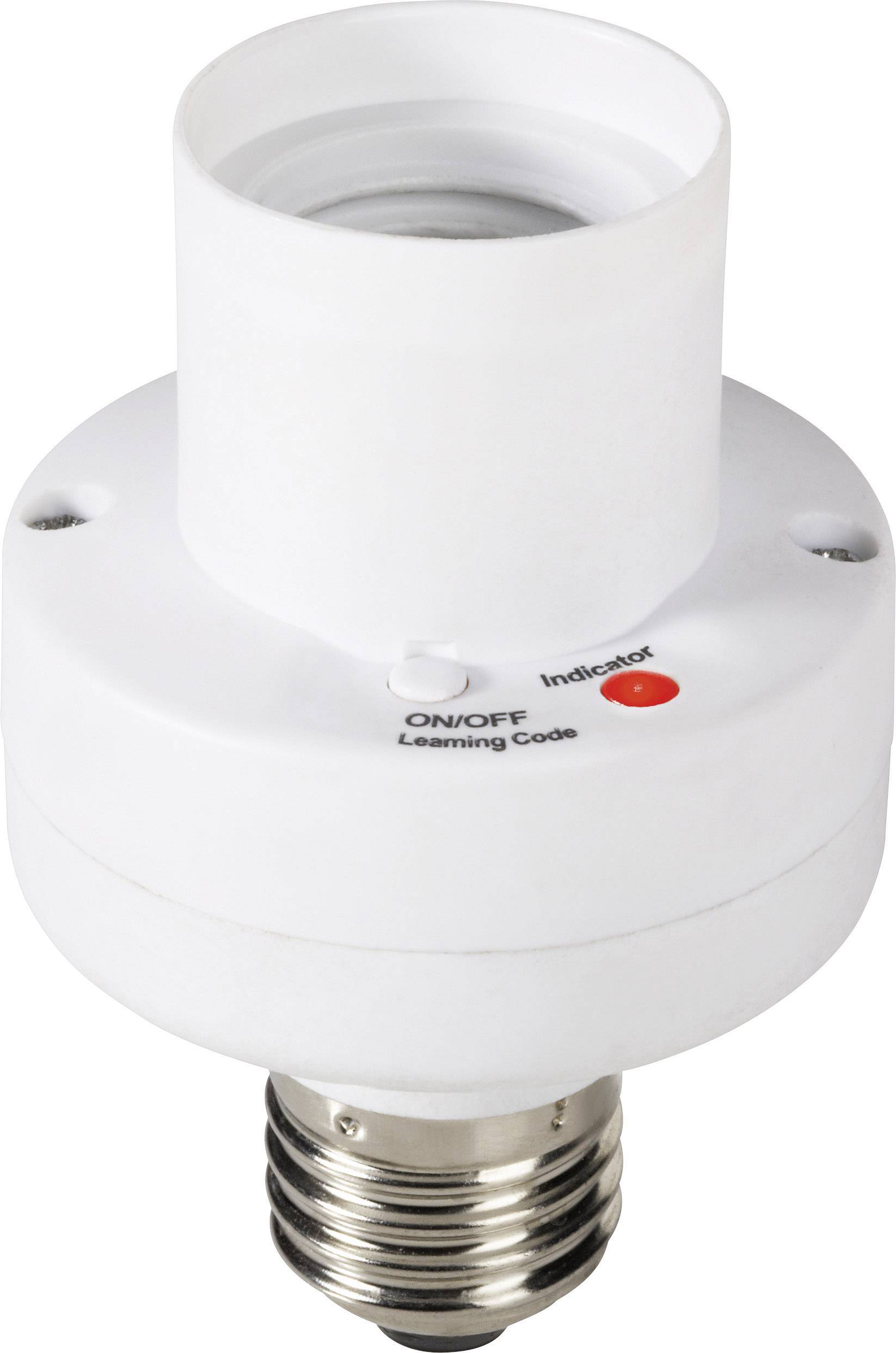 Vezeték nélküli lámpafoglalatba tekerhető vevő, 1 csatornás, E27, 100W, max. 25m, RSLR2-0