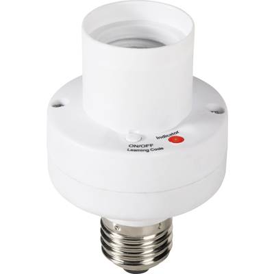 Vezeték nélküli lámpafoglalatba tekerhető vevő, 1 csatornás, E27, 100W, max. 25m, RSLR2-0