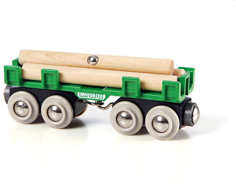 Brio 33696002 Goederenwagen met hout afbeelding