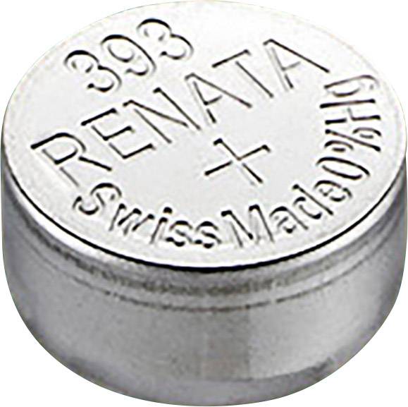 393 gombelem, ezüstoxid, 1,55V, 80 mAh, Renata SR754W, SR48, SR754, V393, D393, 255, F, SB‑B3, RW48, BS15, B‑SR48H