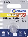 Lítium gombelem, CR 1620, Conrad energy
