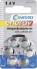 Conrad energy Gombelem ZA 675 1.4 V 6 db 630 mAh Cink-levegő