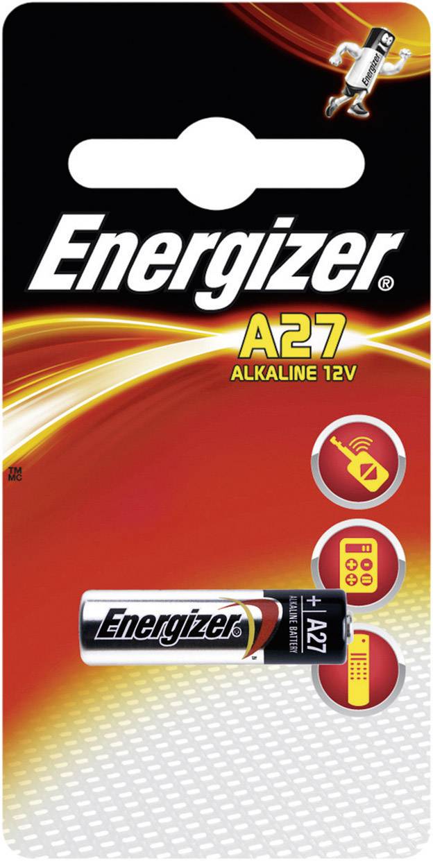 Energizer 27A 12V alkáli elem A27, E27A, V27A, V27PX, V27GA, L728, L828, MN27, G27A, GP27A, WE27A, CA22, U-1