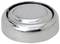 Egy kis, kerek ezüstszínű elem lapos kivitelben.