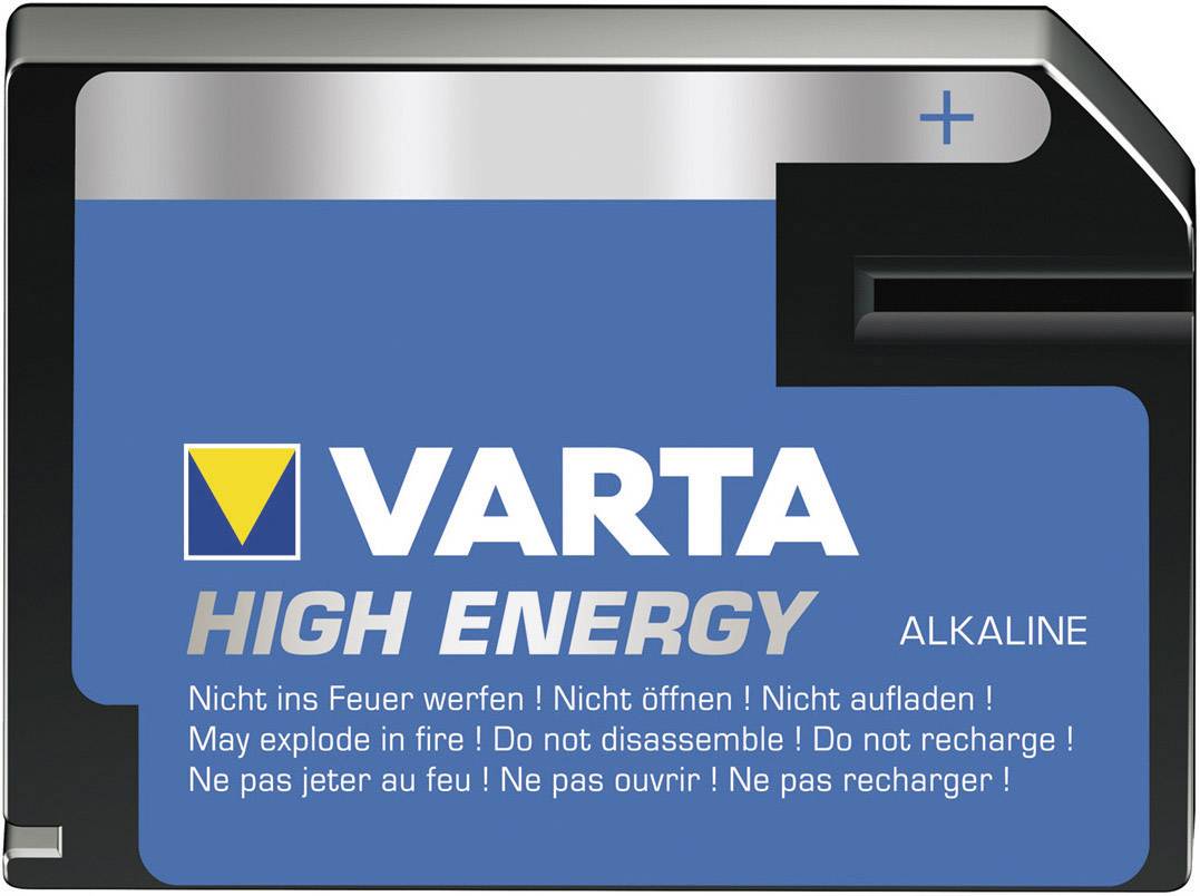 Varta High Energy alkáli-mangán 6V-os laposelem 6 V 700 mAh (B x H x T) 47 x 8 x 34 mm-0