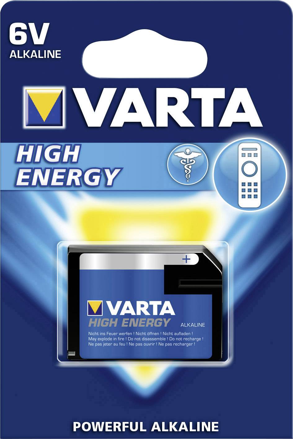 Varta High Energy alkáli-mangán 6V-os laposelem 6 V 700 mAh (B x H x T) 47 x 8 x 34 mm-1