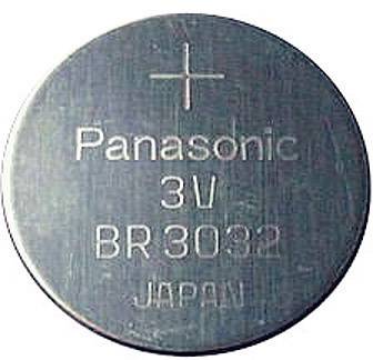 CR3032 lítium gombelem, 3 V, 500 mA, Panasonic CR2032, DL3032, ECR3032, KCR3032, KL3032, KECR3032, LM3032