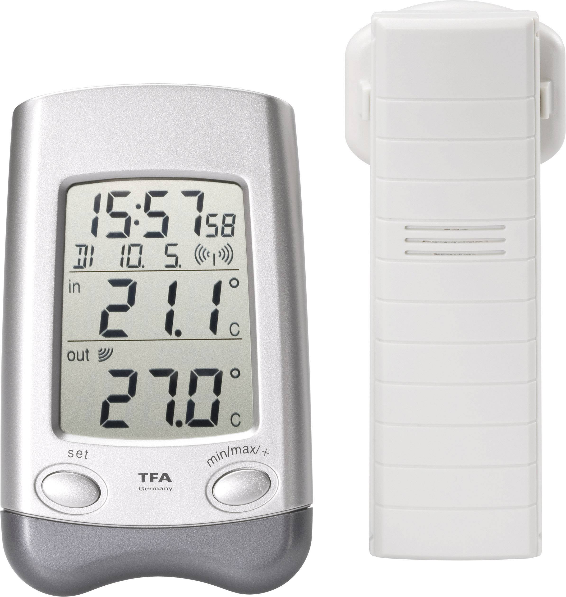 Vezeték nélküli digitális külső-belső hőmérő, TFA Wave 30.3016.54