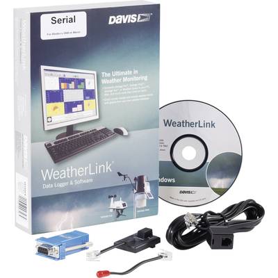 Vezeték nélküli adatgyűjtő, adatlogger, szoftverrel, soros, Davis Instruments Weather Link®