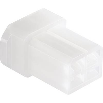 Egy fehér műanyag adapter téglalap alakkal és több kisebb téglalap alakú nyílással.