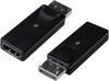 DisplayPort - HDMI átalakító adapter, 1x DisplayPort dugó - 1x HDMI aljzat, fekete, Digitus