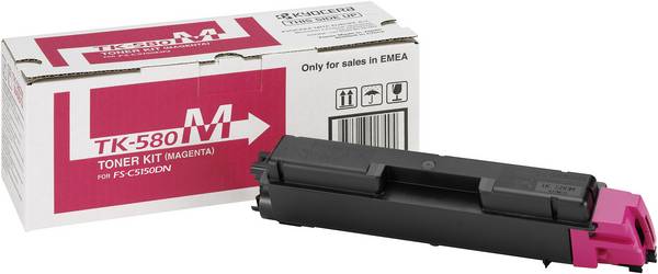 Kyocera Toner kazetta TK-580M 1T02KTBNL0 Eredeti Bíbor 2800 oldal