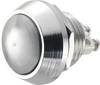 Nyomógomb 12 mm, nikkelezett, Tru Components GQ12B-N 2A/48V