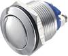 Nyomógomb 19 mm, rozsdamentes, Tru Components GQ19B-S 2A/48V