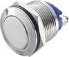 Nyomógomb 19 mm, nikkelezett, Tru Components GQ19F-N 2A/48V