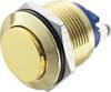 Nyomógomb 19 mm, aranyozott, Tru Components GQ19H-G 2A/48V