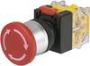 Vészkikapcsoló nyomógomb, fém 250 V/AC 5 A 1 záró, 1 nyitó Ø 22 mm TRU COmPONENTS LAS0-A3Y-11TS IP40