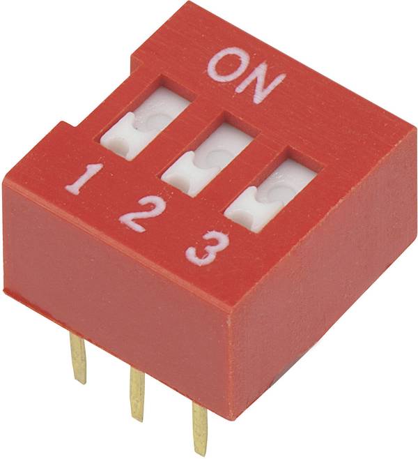 DIP kapcsoló DSR-03 3 pólusú Tru Components