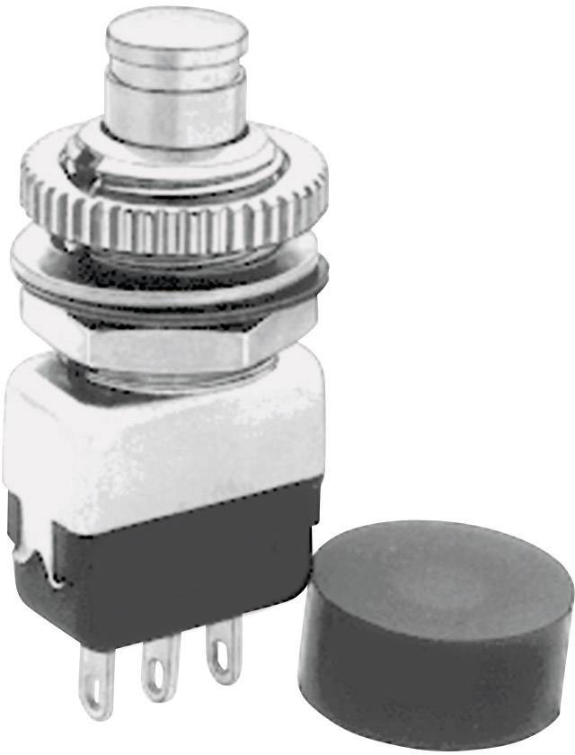 Nyomógomb 220 V/AC 2 A 1 x BE/(KI) APEM 10435A nyomó 1 db