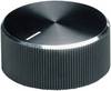 Alu forgatógomb oldalsó csavarrögzítéssel, 6 mm-es tengelyre, 22,8 x 6 x 14 x 13 x 3 x 11 mm, OKW