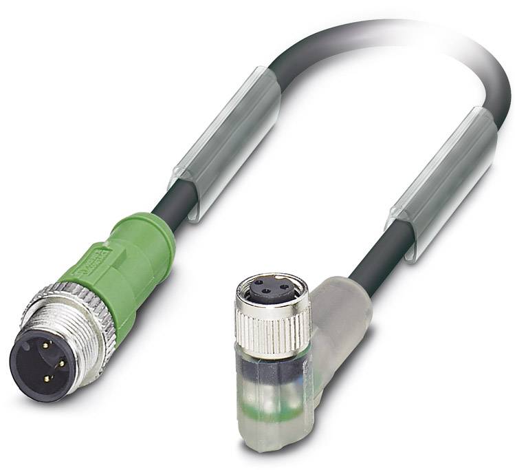 Zöld és szürke csatlakozókkal ellátott kábel, egyenként három érintkezővel. Elektronikus készülékek csatlakoztatására alkalmas.