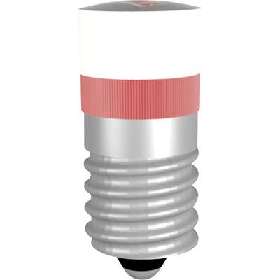 LED lámpa E10 Piros 12 V/DC, 12 V/AC, 24 V/DC, 24 V/AC, 48 V/DC, 48 V/AC 230 mcd Signal Construct MWME2509BR
