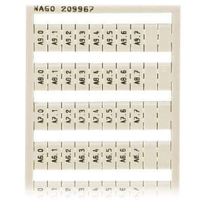 WAGO 209-967 Megnevező kártyák Fehér 5 db