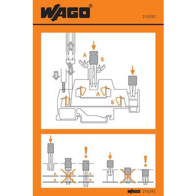 WAGO 210-292 Kezelési matrica 100 db