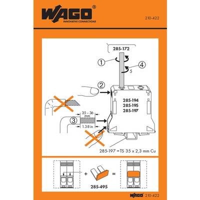 WAGO 210-422 Kezelési matrica 100 db