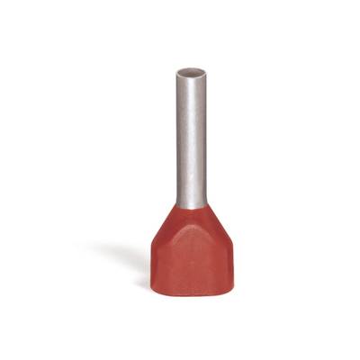 WAGO 216-542 Iker érvéghüvely 1 mm² Részlegesen szigetelt Piros 500 db