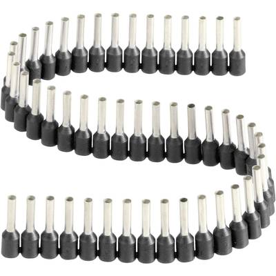 érvéghüvelyek műanyag nyakkal szalagon 1,5 mm² x 8 mm fekete Vogt Verbindungstechnik 1 szalag = 50 érvéghüvely