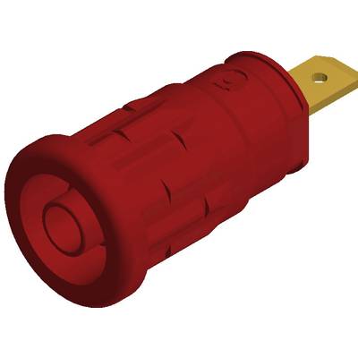 SKS Hirschmann beépíthető biztonsági banánhüvely, Ø 4mm, piros, SEP 2610, 972 361-101