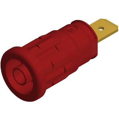 SKS Hirschmann beépíthető biztonsági banánhüvely, Ø 4mm, piros, SEP 2620