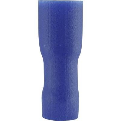 Lapos csúszósaru hüvely 4,8 x 0,8 mm, szigetelt, kék, Vogt Verbindungstechnik 396208