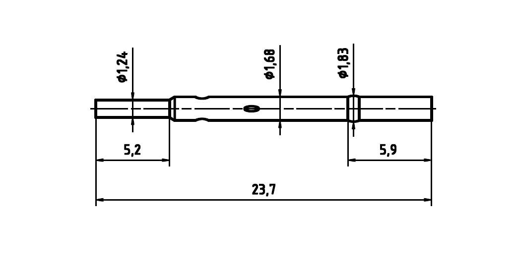 Mérőhegy, rugóérintkezős mérőtüske PTR H 1015 C