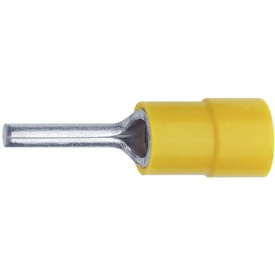 Krimpelhető stift kábelsaru 0,1 - 0,4 mm², Ø 1,4 mm, hossz: 9 mm, sárga, Klauke 704