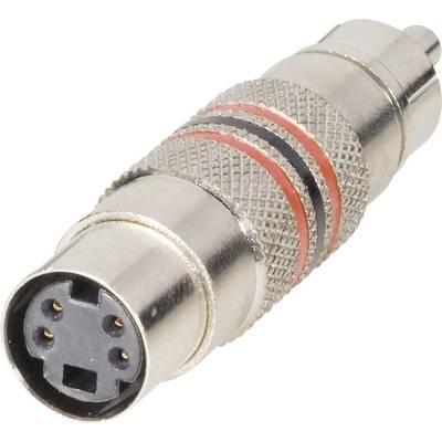 RCA adapter RCA dugó - Mini DIN alj, BKL Electronic 0204504, 1 db