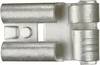 Klauke 3725 Csúszósarus hüvely Dugasz szélesség: 6.3 mm Dugaszolási vastagság: 0.8 mm 90 ° Szigetelés nélkül Fémes 1 db