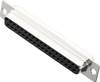 D-SUB hüvelyes kapocsléc 180 ° pólusszám: 37 MH Connectors MHDB37-SS 1 db