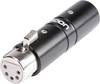 XLR adapter XLR dugó - XLR alj HiconHI-X3X5-MF, 1 db