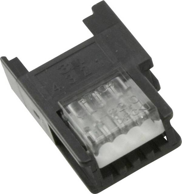 MiniClamp csatlakozó alj, 4 pólusú, AWG 20-22 szürke
