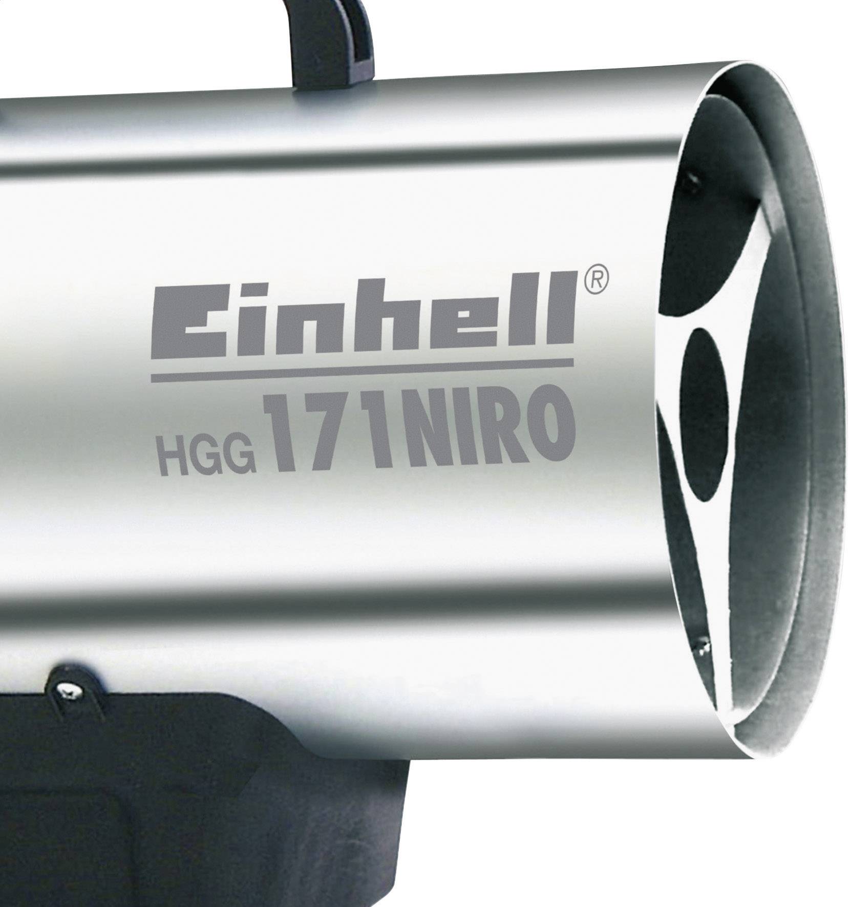 Einhell HGG 171 Niro nemesacél fűtőkészülék, szellőzőnyílásokkal.